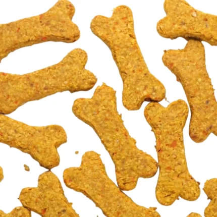 Chicken and carrot cookies