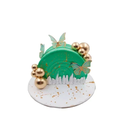 New Trendy Green Butterfly Cake