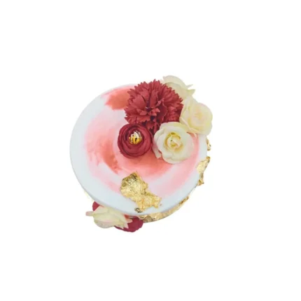 White&Red Roses Cake